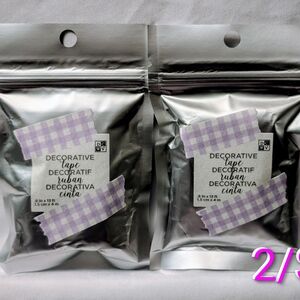 3/$6 Purple Gingham Decorative Tape